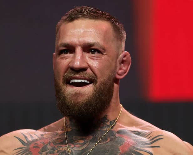 UFC star Conor McGregor has expressed interest in buying Celtic, Chelsea and Manchester United. (Photo by Stacy Revere/Getty Images)