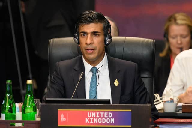 Prime Minister Rishi Sunak attends a working session on food and energy security during the G20 Summit in Nusa Dua, Bali, Indonesia. Picture date: Tuesday November 15, 2022.
