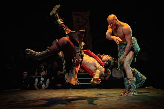 Charlie Spooner and Ed Gamester in Mythos: Ragnarok is coming to the Gilded Balloon Patter House, written by Ed Gamester Pic: Al Veryard