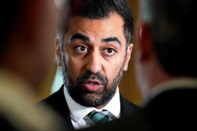 First Minister Humza Yousaf. PIC: Andrew Milligan/PA Wire