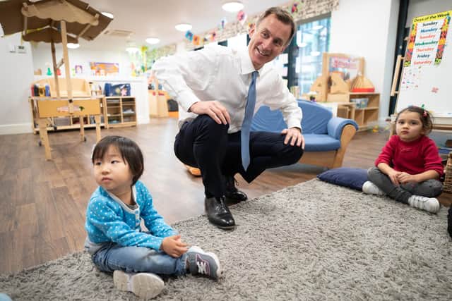 Chancellor Jeremy Hunt's increase in government spending on childcare means the Scottish Government will get extra funding (Picture: Stefan Rousseau/WPA pool/Getty Images)
