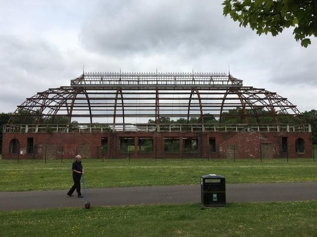 Dating from the turn of the 20th century, this once beautiful winter gardens has been derelict for decades. Its ghostly shell continues to degrade.