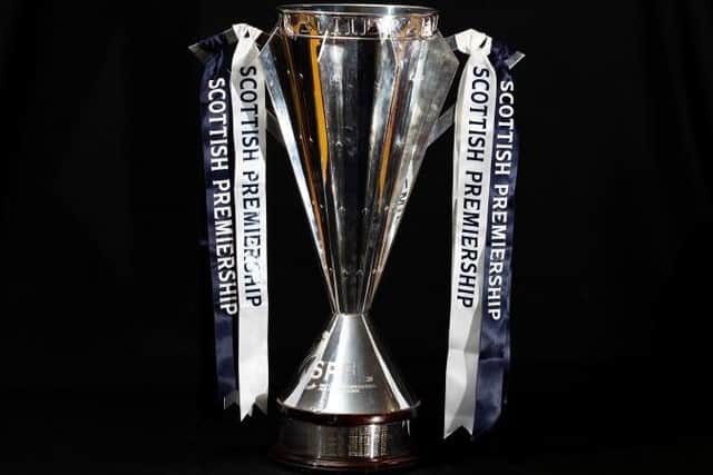 Scottish Premiership Trophy. (Photo by Craig Williamson / SNS Group)
