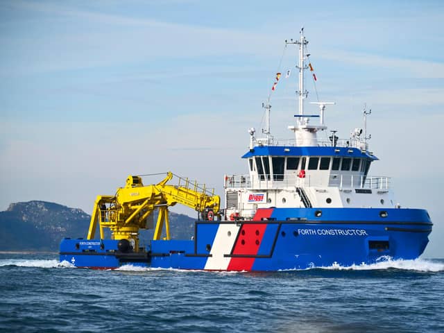Briggs Marine’s MV Forth Constructor.