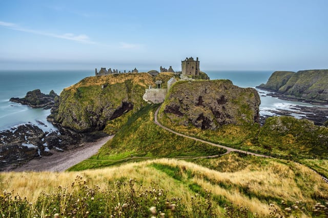 Perched atop a dramatic rocky outcrop on the Aberdeenshire Coastal Trail, a short walk from Stonehaven, the romantic and evocative ruins of Dunnottar Castle has attracted 59,600 hashtags.