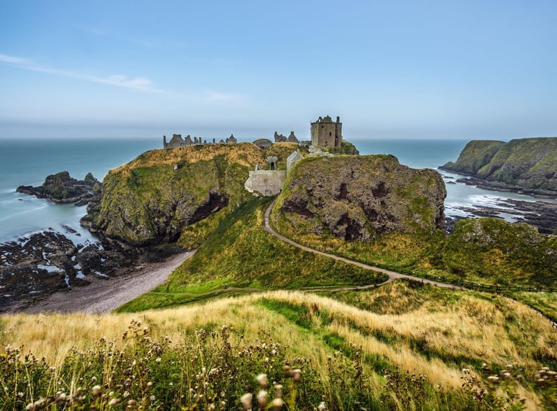 Perched atop a dramatic rocky outcrop on the Aberdeenshire Coastal Trail, a short walk from Stonehaven, the romantic and evocative ruins of Dunnottar Castle has attracted 59,600 hashtags.