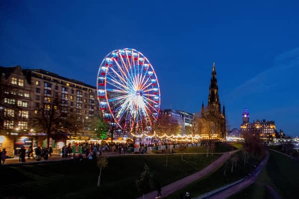 Edinburgh Christmas Market stretches across much of central Edinburgh, with its usual spot on East Princes Street Gardens but also new locations on West Princes Street Gardens and George Street. The expanded area has opened new opportunities for food and drink stalls for locals and tourists to enjoy.
