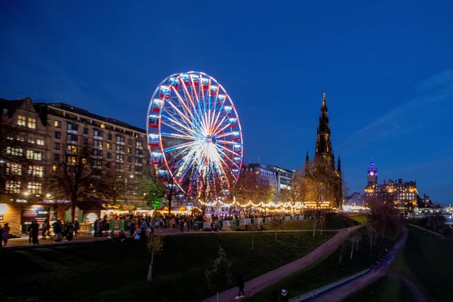Edinburgh Christmas Market stretches across much of central Edinburgh, with its usual spot on East Princes Street Gardens but also new locations on West Princes Street Gardens and George Street. The expanded area has opened new opportunities for food and drink stalls for locals and tourists to enjoy.
