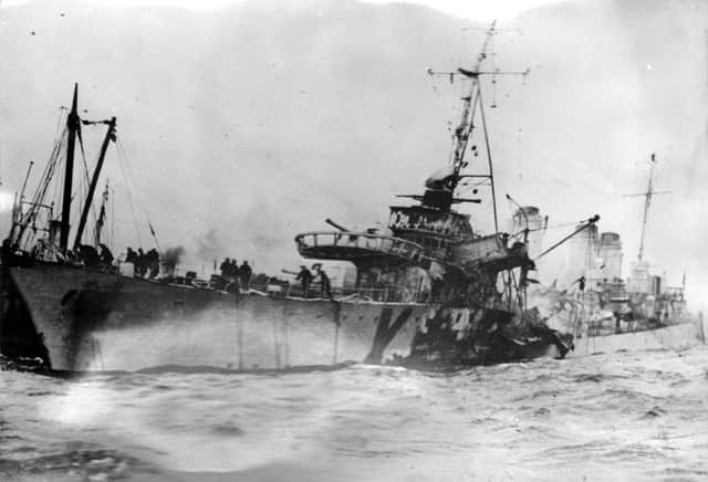 May 30th marks 82 years since the sinking of the French destroyer the Maille Breze that saw 28 men lose their lives as the ship sank to the bottom of the Clyde without an enemy missile being fired.  Picture, Vincent Gillen
