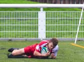 Christian Townsend scores a try for Borders & East Lothian's under-18s last year. Picture: Paul Devlin/SNS