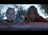Space alien Skye meets Nathan and together they share the Christmas festivities together in the new John Lewis advert (Picture: John Lewis and Partners)