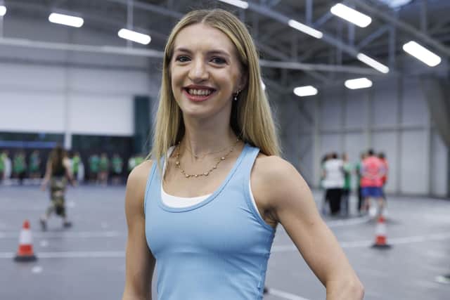 Volunteer cast member Kira Ewing age 26
