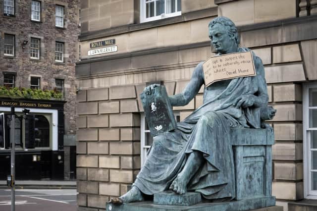 Racist remarks by the 18th-century philosopher David Hume have come under attack amid the ongoing Black Lives Matter protests, but he was also heavily criticised at the time (Picture: Jane Barlow/PA)
