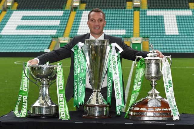 Brendan Rodgers won seven trophies out of seven during his first spell in charge of Celtic.