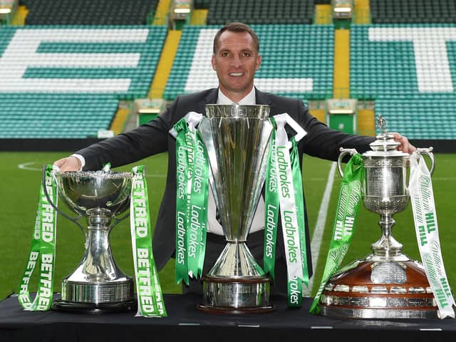 Brendan Rodgers won seven trophies out of seven during his first spell in charge of Celtic.