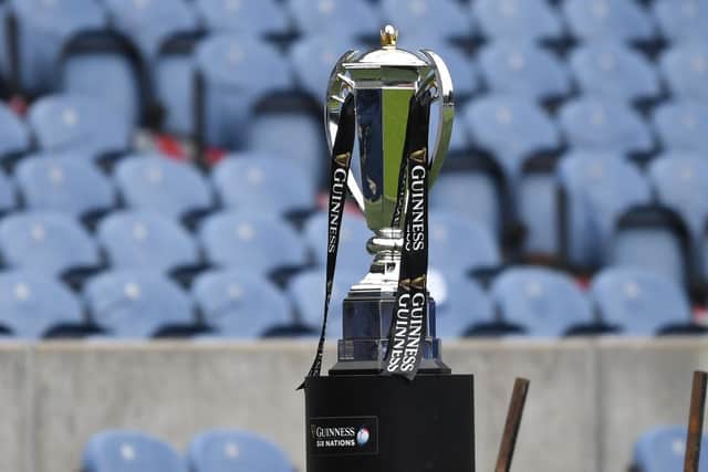 The Guinness Six Nations Championship trophy.  (Photo by Ross MacDonald / SNS Group)