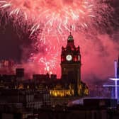 Edinburgh's Hogmanay fireworks. Picture: Jane Barlow/PA