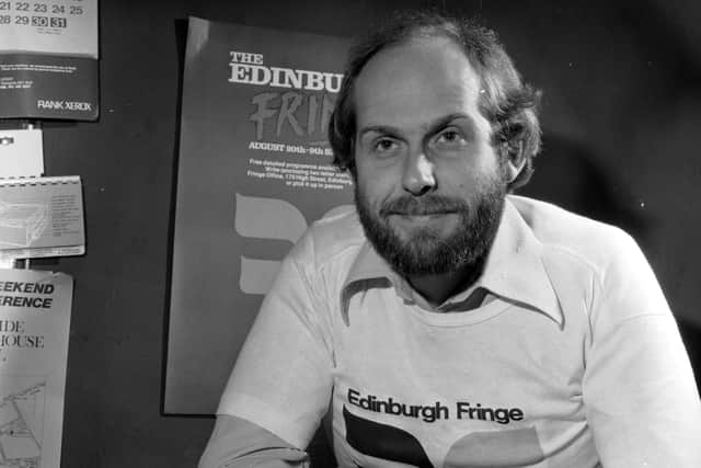 Edinburgh Festival Fringe administrator Alistair Moffat in 1978. PIC: Stan Warburton
