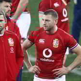 Dejection for Finn Russell, right, and Elliot Daly after the final whistle of the third Test. Picture: Steve Haag/PA Wire