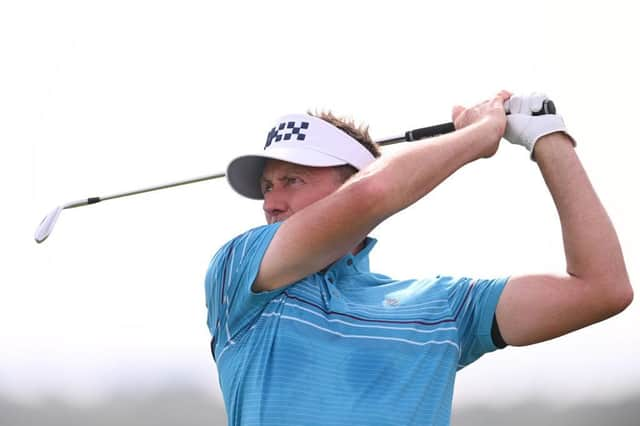 Ian Poulter plays a practice round at Yas Links in the build up to this week's Abu Dhabi HSBC Championship. Picture: Ross Kinnaird/Getty Images.