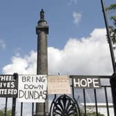 The Melville Monument in Edinburgh was targeted by protesters when the Black Lives Matter movement emerged two years ago:
Picture: Urquhart Media/BBC