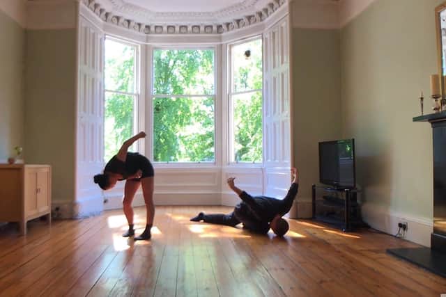 Davina Givan and Errol White perform an excerpt from Worn