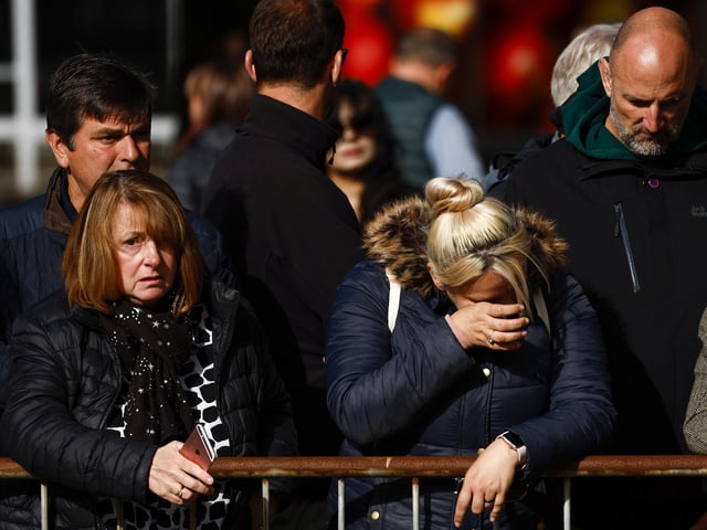 Tears and silent tributes for The Queen  (Photo by Jeff J Mitchell/Getty Images)