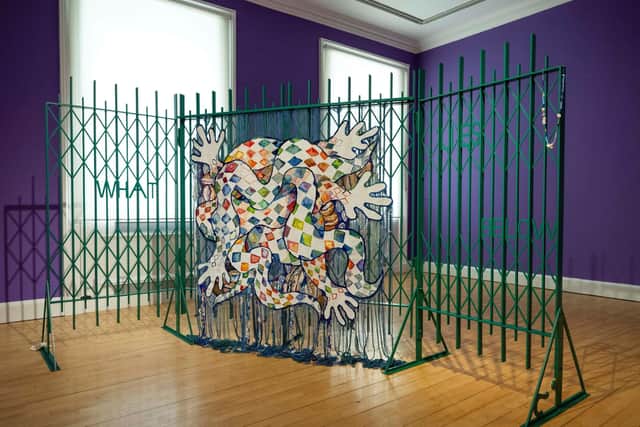 Alberta Whittle's tapestry Entanglement Is More Than Blood (2022) PIC: Neil Hanna/National Galleries of Scotland