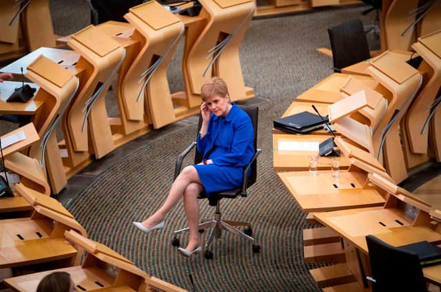 Scotland's judicial crisis could be sinister but Nicola Sturgeon does not appear to be interested (Picture: Jane Barlow/pool/AFP via Getty Images)