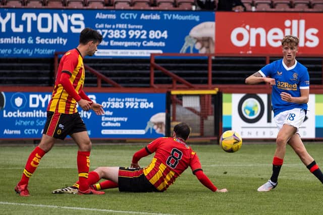 Ben Williamson in action for Rangers in a recent friendly against Partick Thistle. (Photo by Craig Williamson / SNS Group)