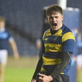 Ollie Smith scored a try for Strathallan in the Scottish Schools Cup final in 2017.