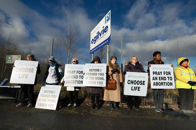 The anger over inadequate abortion services provision in Scotland comes amidst growing pressure to impose buffer zones outside clinics to protect women from abuse. Picture: PA