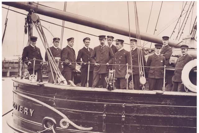 Officers and scientists on board Discovery 1901 - Dundee Heritage Trust.
