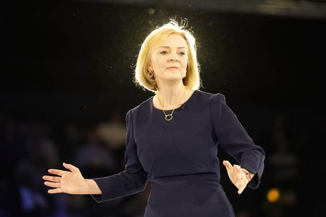 Liz Truss during a hustings event at Wembley Arena, London, as part of the campaign to be leader of the Conservative Party and the next prime minister. Picture date: Wednesday August 31, 2022.