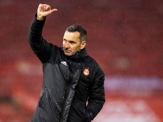 Aberdeen manager Stephen Glass. (Photo by Ross MacDonald / SNS Group)