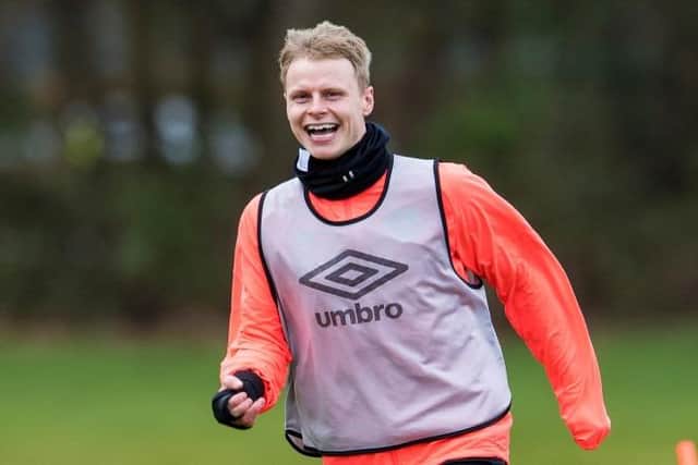 Gary Mackay-Steven has tested his injury in Hearts training.  (Photo by Ross Parker / SNS Group)