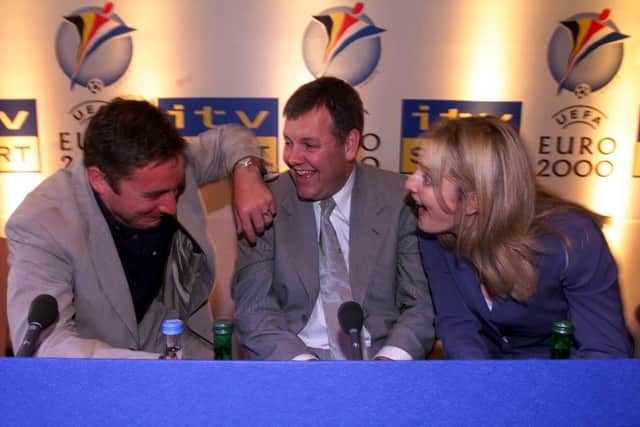 Off-air jocularity at Euro 2000 with Ally McCoist and Gabby Yorath