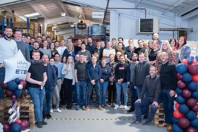 Dalbeattie-based ETB Technologies now employs 60 people after increasing its headcount by 50 per cent over the past year or so.