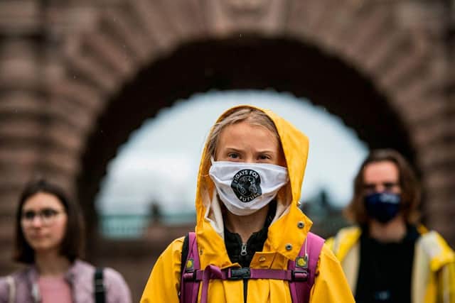 Teenage climate activist Greta Thunberg has said Scotland is not a world leader in tackling the climate crisis.