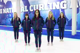 The Team GB team, pictured from left, Vicky Wright, Hailey Duff, Eve Muirhead, Mili Smith and Jen Dodds. Picture by Graeme Hart.