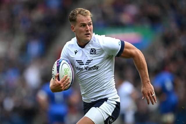 Duhan van der Merwe will be one of Scotland's key attacking weapons at the Rugby World Cup. (Photo by Stu Forster/Getty Images)