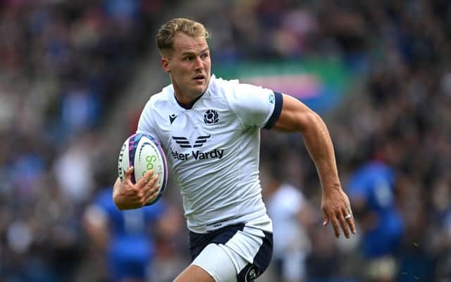 Duhan van der Merwe will be one of Scotland's key attacking weapons at the Rugby World Cup. (Photo by Stu Forster/Getty Images)