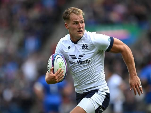 Duhan van der Merwe will be one of Scotland's key attacking weapons at the Rugby World Cup. (Photo by Stu Forster/Getty Images)