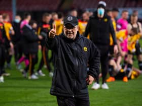 Ian McCall led Partick Thistle to the League One title. Picture: SNS