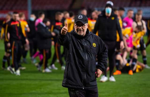Ian McCall led Partick Thistle to the League One title. Picture: SNS