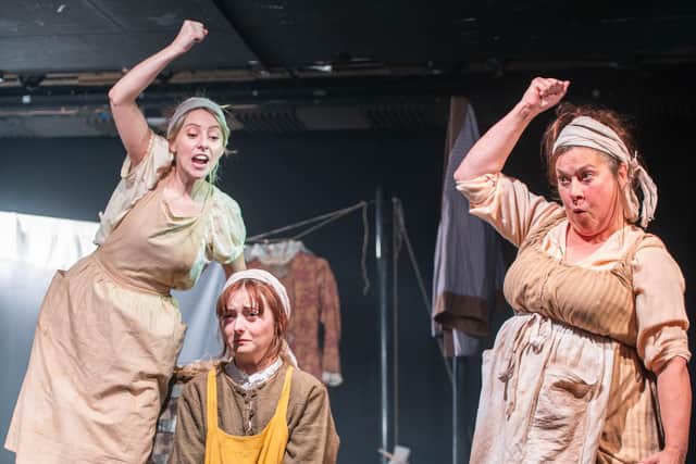 Shawney Henderson, Emma Tracey and Joyce Falconer in The Whaler's Wife at Oran Mor