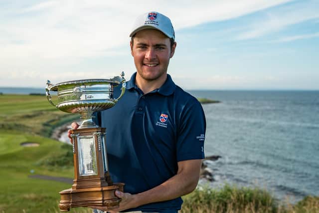 George Burns won the Scottish Amateur title on home soil at Crail in 2019. Picture: Scottish Golf
