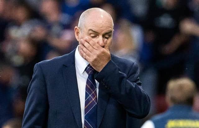Scotland boss Steve Clarke saw the World Cup dream end at Hampden. (Photo by Alan Harvey / SNS Group)