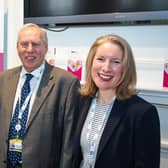 Lisa Duthie, Charity Lead; Dennis Robertson, Chair of NHS Grampian Charity Committee and Caroline Hiscox, Chief Executive of NHS Grampian.