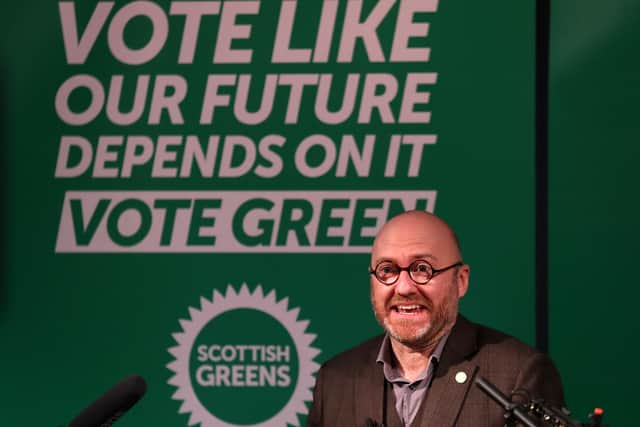 Scottish Green Party co-leader Patrick Harvie.